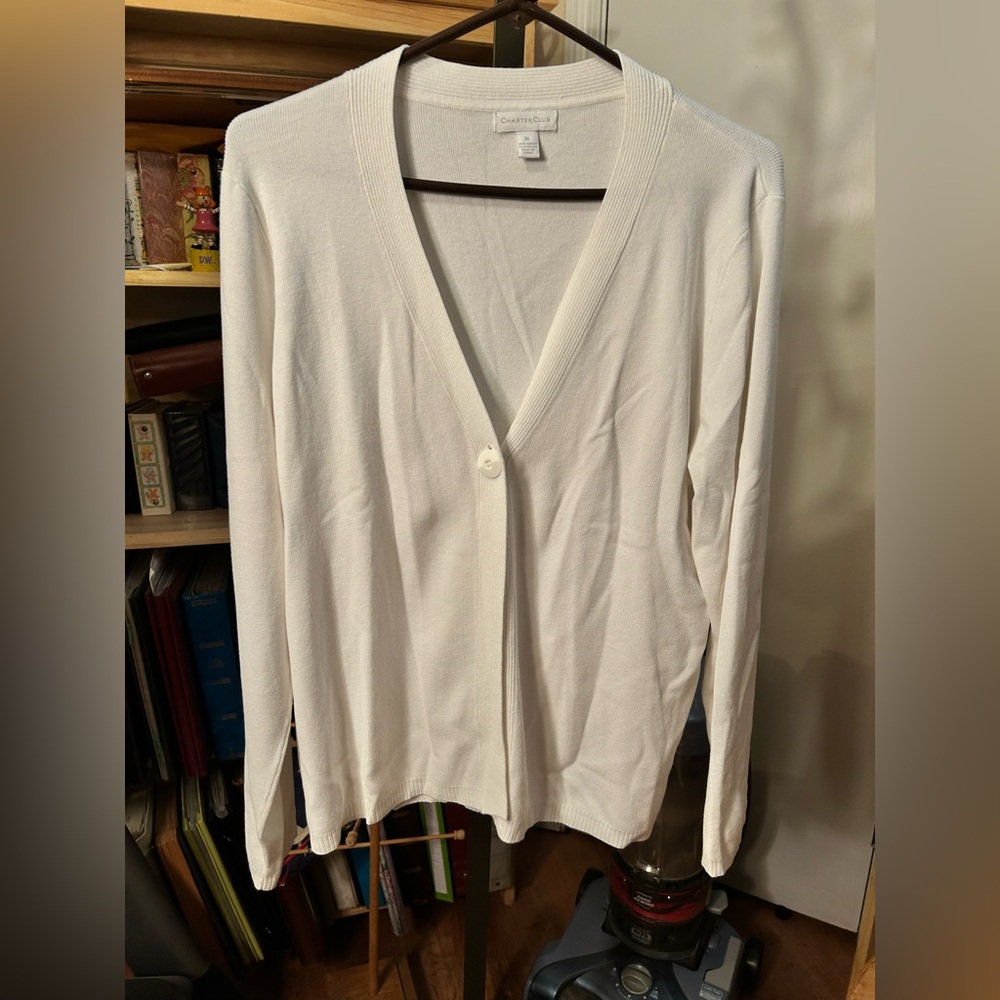 Charter Club Ivory Knit Top